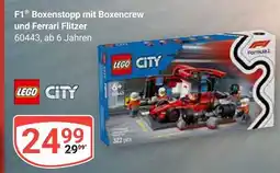 Globus Lego f1 boxenstopp mit boxencrew und ferrari flitzer Angebot