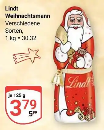 Globus Lindt weihnachtsmann Angebot