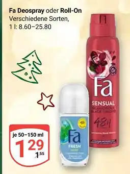 Globus Fa deospray Angebot