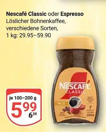 Globus Nescafé classic Angebot