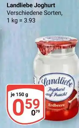 Globus Landliebe joghurt erdbeere Angebot