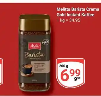 Globus Melitta barista crema gold instant kaffee Angebot