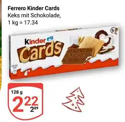 Globus Ferrero kinder cards Angebot