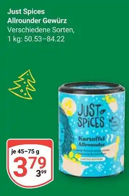 Globus Just spices allrounder gewürz Angebot