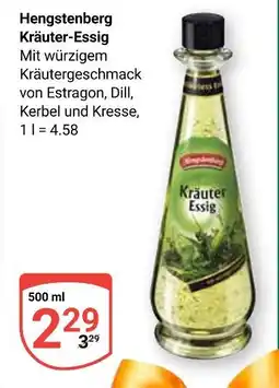 Globus Hengstenberg kräuter-essig Angebot