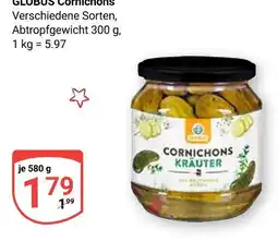 Globus Globus cornichons kräuter Angebot