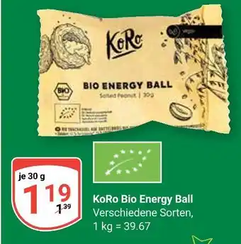 Globus Koro bio energy ball Angebot