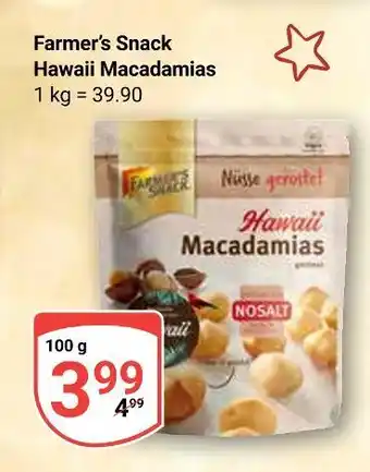 Globus Farmer's snack hawaii macadamias Angebot