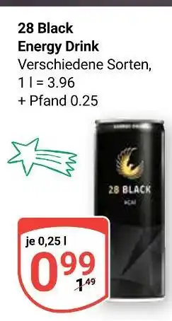 Globus 28 black energy drink Angebot