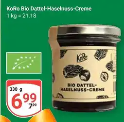 Globus Koro bio dattel-haselnuss-creme Angebot