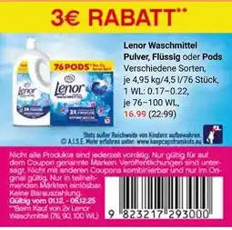 Globus Lenor waschmittel pulver Angebot