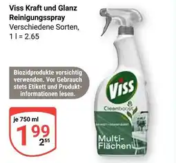 Globus Viss kraft und glanz reinigungsspray Angebot