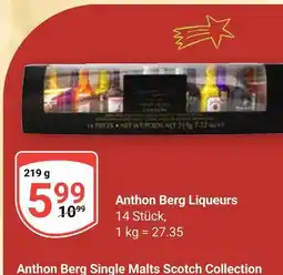 Globus Anthon berg liqueurs Angebot