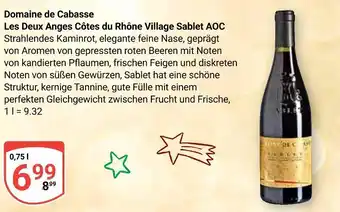 Globus Domaine de cabasse les deux anges côtes du rhône village sablet aoc Angebot