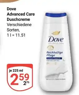 Globus Dove advanced care duschcreme Angebot