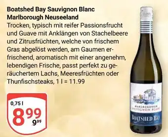 Globus Boatshed bay sauvignon blanc marlborough neuseeland Angebot