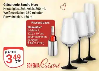 Globus Bohemia cristal gläserserie sandra nero Angebot