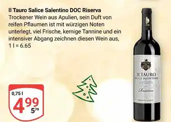 Globus Il tauro salice salentino doc riserva Angebot