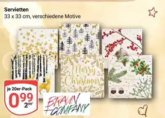 Globus Bravin + company servietten Angebot