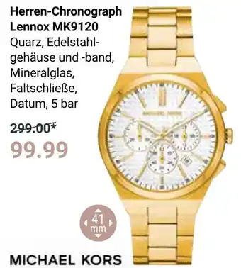 Globus Michael kors herren-chronograph lennox mk9120 Angebot