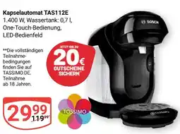 Globus Bosch kapselautomat tas112e Angebot
