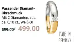Globus Passender diamant-ohrschmuck Angebot