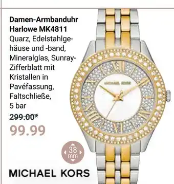 Globus Michael kors damen-armbanduhr harlowe mk4811 Angebot