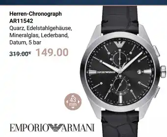Globus Emporio armani herren-chronograph ar11542 Angebot