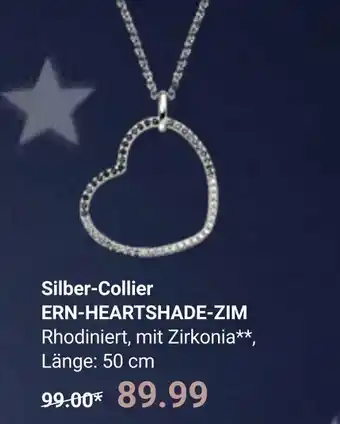 Globus Silber-collier ern-heartshade-zim Angebot