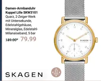 Globus Skagen damen-armbanduhr kuppel lille skw3101 Angebot