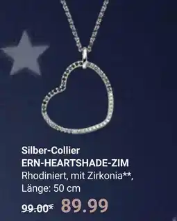 Globus Silber-collier ern-heartshade-zim Angebot