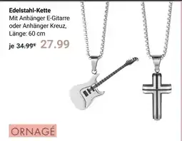 Globus Ornagé edelstahl-kette mit anhänger e-gitarre Angebot