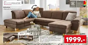 Systempolster ecksofa mit funktion