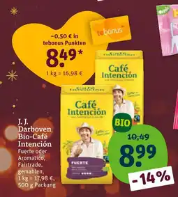 tegut J. j. darboven bio-café intención fuerte Angebot