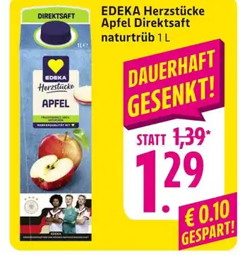 Edeka herzstücke apfel direktsaft