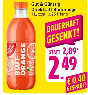 E-Center Gut & günstig direktsaft blutorange Angebot