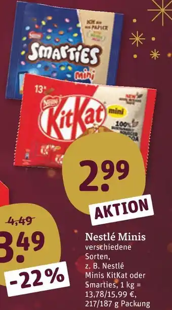 tegut Nestlé minis kitkat Angebot