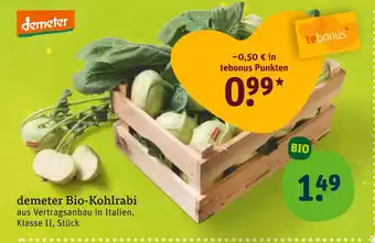 tegut Demeter bio-kohlrabi Angebot