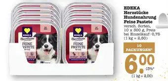 E-Center Edeka herzstücke hundenahrung feine pastete Angebot