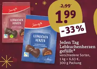 tegut Jeden tag lebkuchenherzen gefüllt Angebot