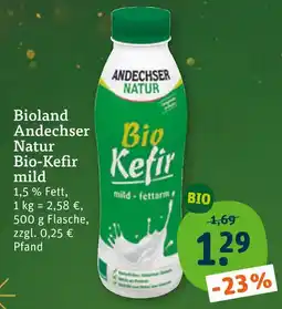 tegut Andechser natur bio-kefir mild Angebot