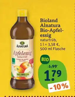 tegut Alnatura bio-apfelessig Angebot