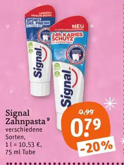 tegut Signal zahnpasta Angebot