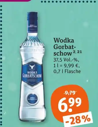 tegut Wodka gorbatschow wodka gorbatschow Angebot