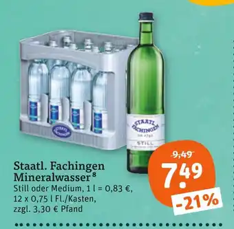 tegut Staatl. fachingen mineralwasser still Angebot