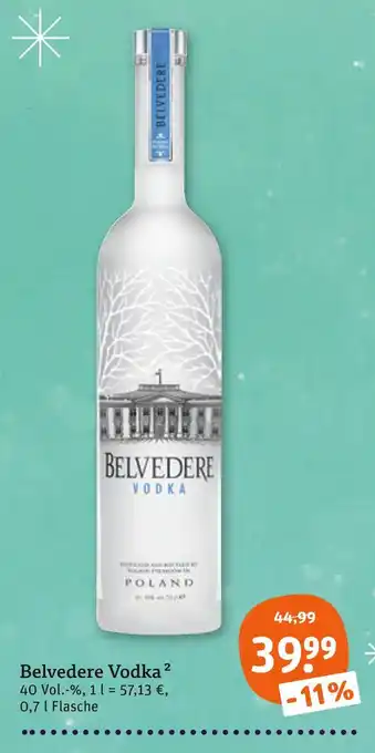 tegut Belvedere vodka Angebot