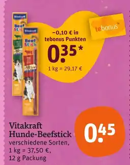 tegut Vitakraft hunde-beefstick Angebot