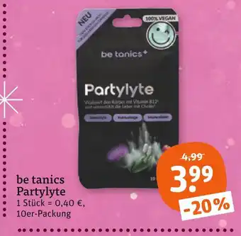 tegut Be tanics partylyte Angebot