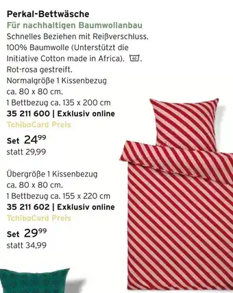 Tchibo Perkal-bettwäsche Angebot