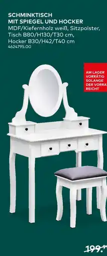 porta Schminktisch mit spiegel und hocker Angebot